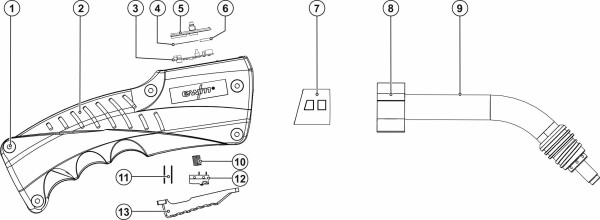 Griffschale Up/Down für PC1/PC2