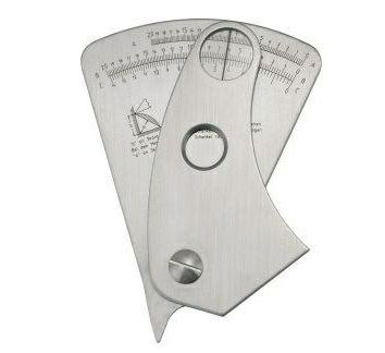 Schweißnahtlehre mit Nonius und Ablesefenster -/-0,1 mm