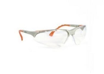 Schutzbrille Terminator Plus Dioptrie silber/orange. PC AS UV +1.5 dpt.. klar