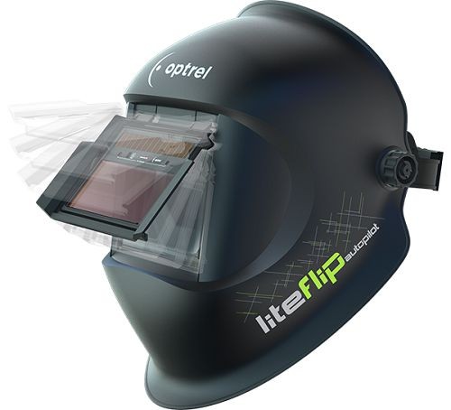 Schweißhelm OPTREL liteflip autopilot schwarz mit Schutzstufe 4/5-14