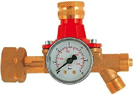 Propan-Regler mit Manometer 0.5 - 4.0 bar für 5-33 kg Flaschen