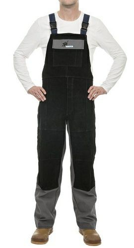 Feuerresistente Schweißerhose Arc Knight mit Brustschutz. Gr. XL