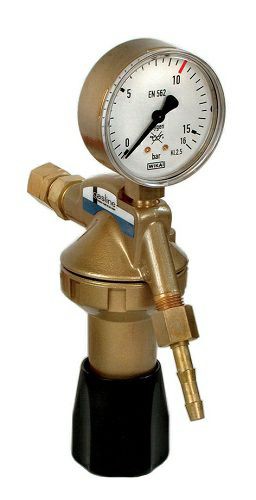 Entnahmestellen-Druckminderer Formiergas Manometer 50 l/min Uhr